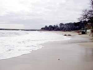 Golden Sands Beach, Varna in winter